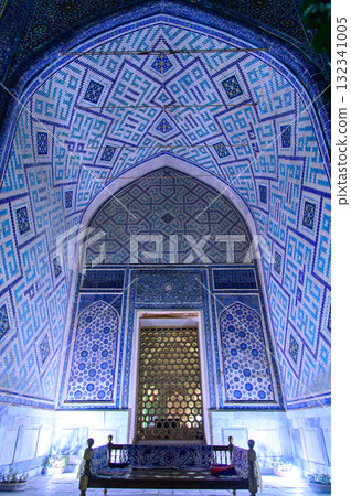 Beautiful night view of Registan Square in Samarkand, Uzbekistan Beautiful night view of Registan Square in Samarkand, Uzbekistan 132341005