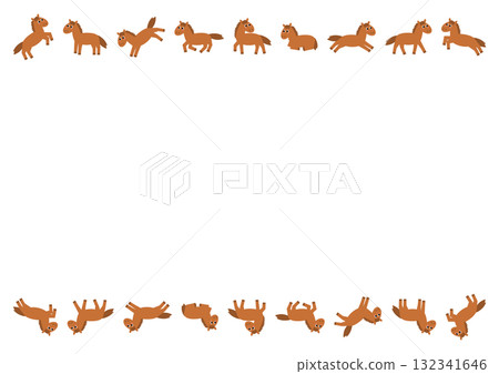 各種姿勢的馬的框架設計 132341646