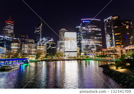 Beautiful night view of Perth on the west coast of Australia Beautiful night view of Perth on the west coast of Australia 132341709
