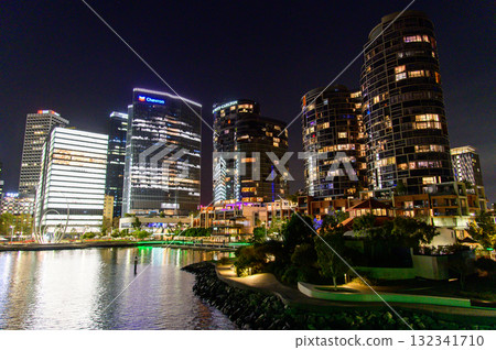 澳洲西海岸珀斯的美麗夜景 澳洲西海岸珀斯的美麗夜景 132341710