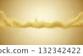 Abstract Golden Glitter Particles on Gradient Gold Background 132342422