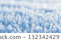 Close Up of Blue Frost Crystals Texture in Sunlight 132342429