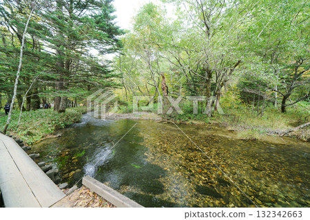 Beautiful scenery of Kamikochi Beautiful scenery of Kamikochi 132342663