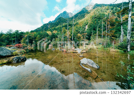 Beautiful scenery of Kamikochi Beautiful scenery of Kamikochi 132342697