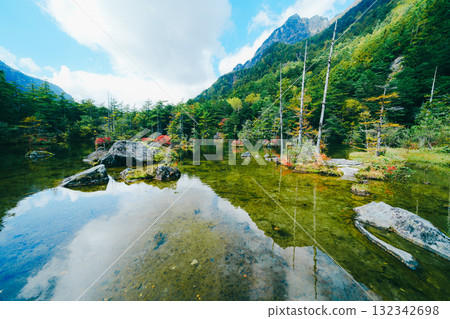 上高地美麗的風景 上高地美麗的風景 132342698