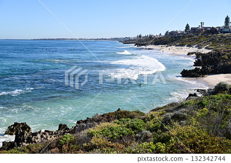 A beautiful view of Marmion Beach in Perth on the west coast of Australia 132342744