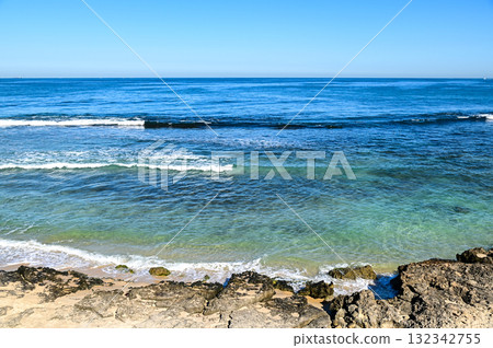 A beautiful view of Marmion Beach in Perth on the west coast of Australia 132342755