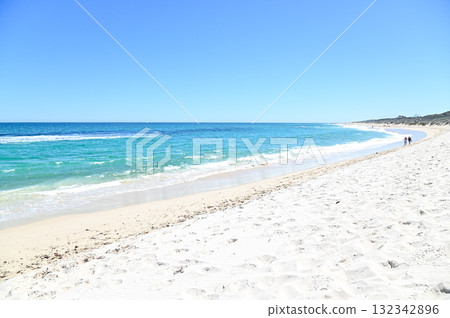 澳洲西海岸珀斯揚切普海灘的美麗景色 132342896