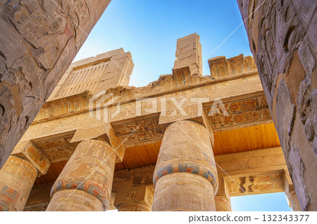 Luxor Temple of Karnak Great Hypostyle Hall Ruins. 132343377