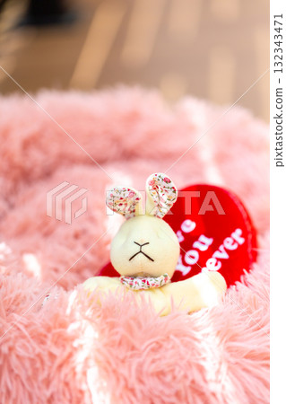 Rabbit stuffed animal 132343471