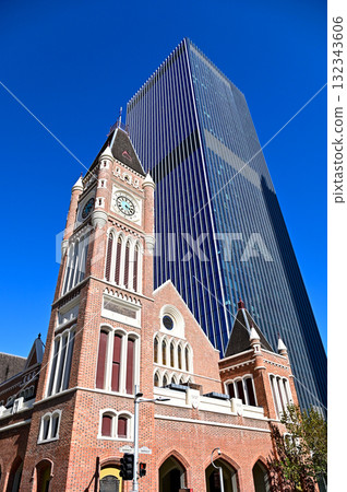 Beautiful City Hall in Perth on Australia's west coast 132343606