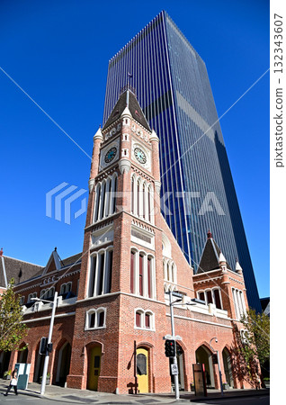 Beautiful City Hall in Perth on Australia's west coast 132343607