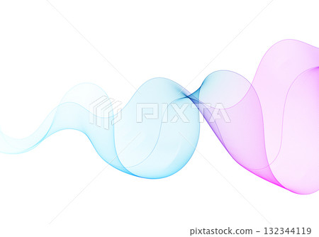 Abstract dual-color wave with smooth gradient from cool blue to vibrant purple. Eps 10 Abstract dual-color wave with smooth gradient from cool blue to vibrant purple. Eps 10 132344119