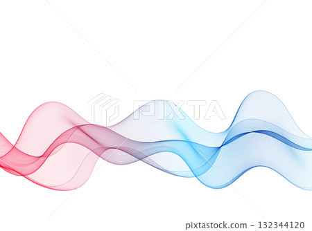 Abstract red and blue wave creating a dynamic contrasting flow of energy. Eps 10 Abstract red and blue wave creating a dynamic contrasting flow of energy. Eps 10 132344120