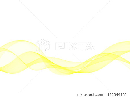 Horizontal flow of bright yellow lines as an element of creative design. Eps 10 Horizontal flow of bright yellow lines as an element of creative design. Eps 10 132344131