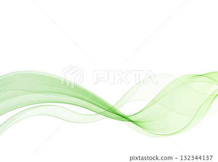 Smooth green wavy line with a gradient, symbolizing ecology and freshness. Eps 10 Smooth green wavy line with a gradient, symbolizing ecology and freshness. Eps 10 132344137