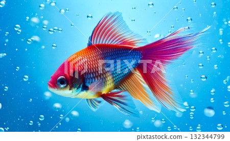 gold fish in the water 132344799