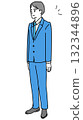 Illustration of a man in a suit standing 132344896