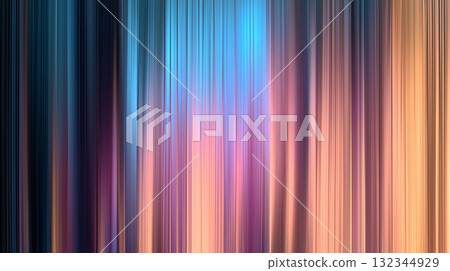 抽象垂直條紋和藍色和橙色輝光,動態數字漸變背景 抽象垂直條紋和藍色和橙色輝光,動態數字漸變背景 132344929