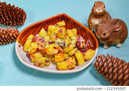 黑芝麻糖漿炸地瓜 132345097