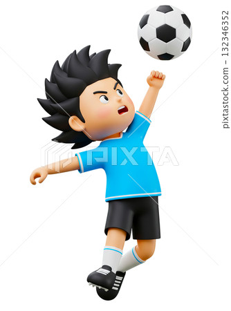 快樂的男孩踢足球 快樂的男孩踢足球 132346352