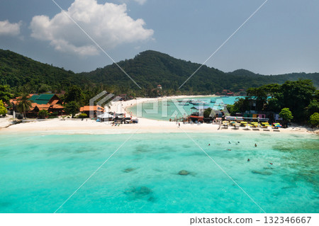 The most beautiful Long Beach in Redang Island, Malaysia. Tropical beach in the South China Sea The most beautiful Long Beach in Redang Island, Malaysia. Tropical beach in the South China Sea 132346667