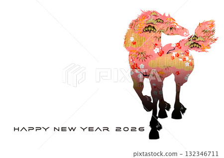 2026年新年賀卡 2026年新年賀卡 132346711