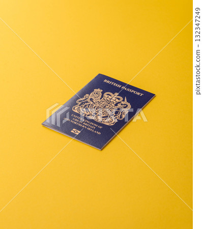 British passport for travelling, flying and doing business. UK document, id British passport for travelling, flying and doing business. UK document, id 132347249