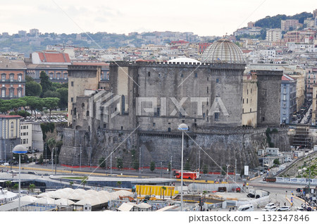 Castel Nuovo is a main architectural landmark of the Naples city. Italy Castel Nuovo is a main architectural landmark of the Naples city. Italy 132347846