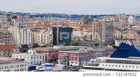 Aerial View of Napoli building at Italy 132347852