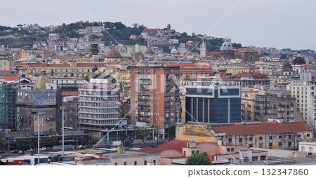 Aerial View of Napoli building at Italy 132347860