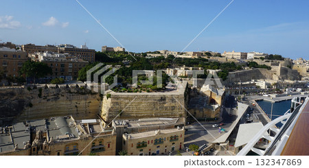 Drone view of Valletta city - capital of Malta island 132347869