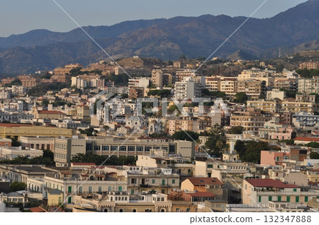 Beautiful view of Messina old city, Sicily, Italy 132347888