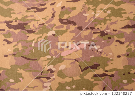 Camouflage background, pattern, military wallpaper, uniform of soldiers. Camouflage background 132348257