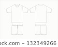 Jersey T-shirt Template 132349266