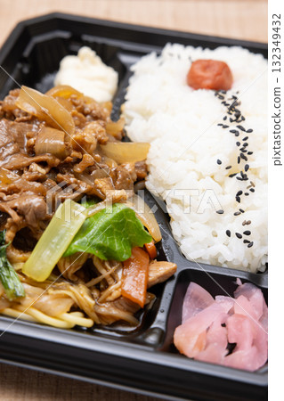 Delicious yakiniku bento Delicious yakiniku bento 132349432