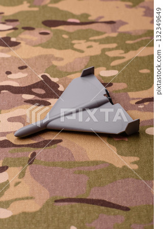 Drone, unmanned vehicle Shahed of Iranian or Russian manufacture, war, occupation. Drone Shahed 132349649