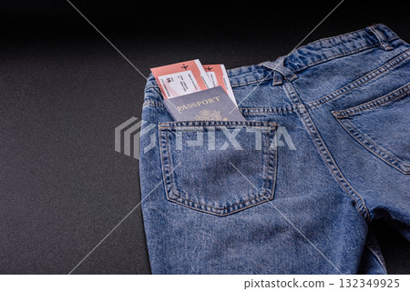 USA citizen passport, travel visa document, immigration or tourism. US passport USA citizen passport, travel visa document, immigration or tourism. US passport 132349925