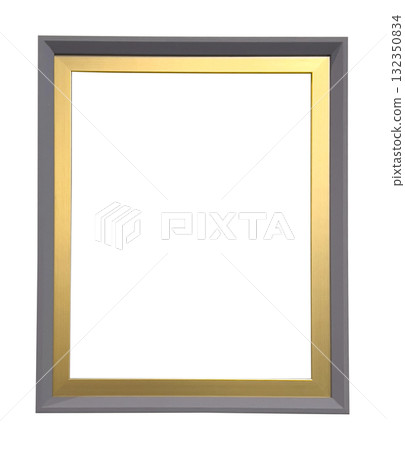 Gold and grey modern frame with transparent background Gold and grey modern frame with transparent background 132350834