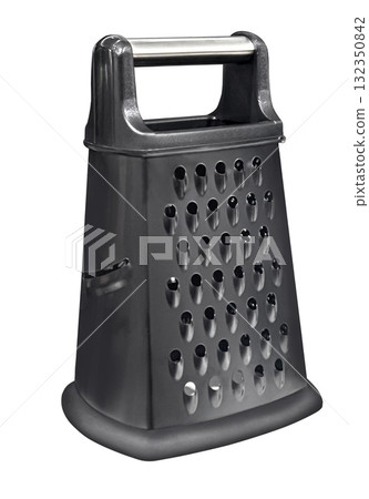 Metal box grater kitchen utensil preparing food 132350842
