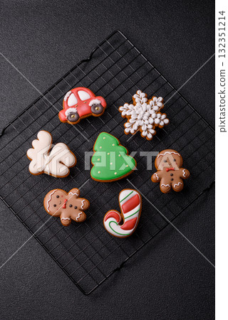 Christmas gingerbread cookies as winter holiday food background . Christmas gingerbread Christmas gingerbread cookies as winter holiday food background . Christmas gingerbread 132351214