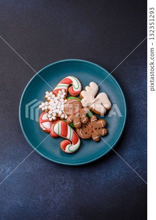 Christmas gingerbread cookies as winter holiday food background . Christmas gingerbread Christmas gingerbread cookies as winter holiday food background . Christmas gingerbread 132351293