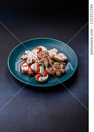 Christmas gingerbread cookies as winter holiday food background . Christmas gingerbread Christmas gingerbread cookies as winter holiday food background . Christmas gingerbread 132351294