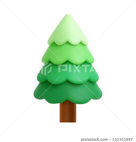 3d of Christmas trees. 3d of Christmas trees. 132351897