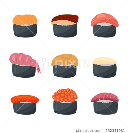 set of sushi 132351981