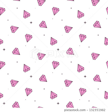 pink crystals pattern 132351982