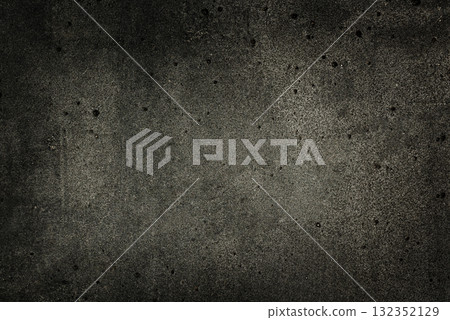 Dark gray concrete with heavy dirt and vignette. Rugged grunge texture for dramatic posters and covers. Dark gray concrete with heavy dirt and vignette. Rugged grunge texture for dramatic posters and covers. 132352129