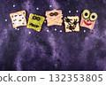 Halloween food for children, monsters toasts 132353805