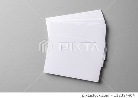 Business mock up cards with copy space on grey 132354404