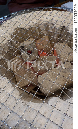 Charcoal grill at a BBQ restaurant Charcoal grill at a BBQ restaurant 132355029